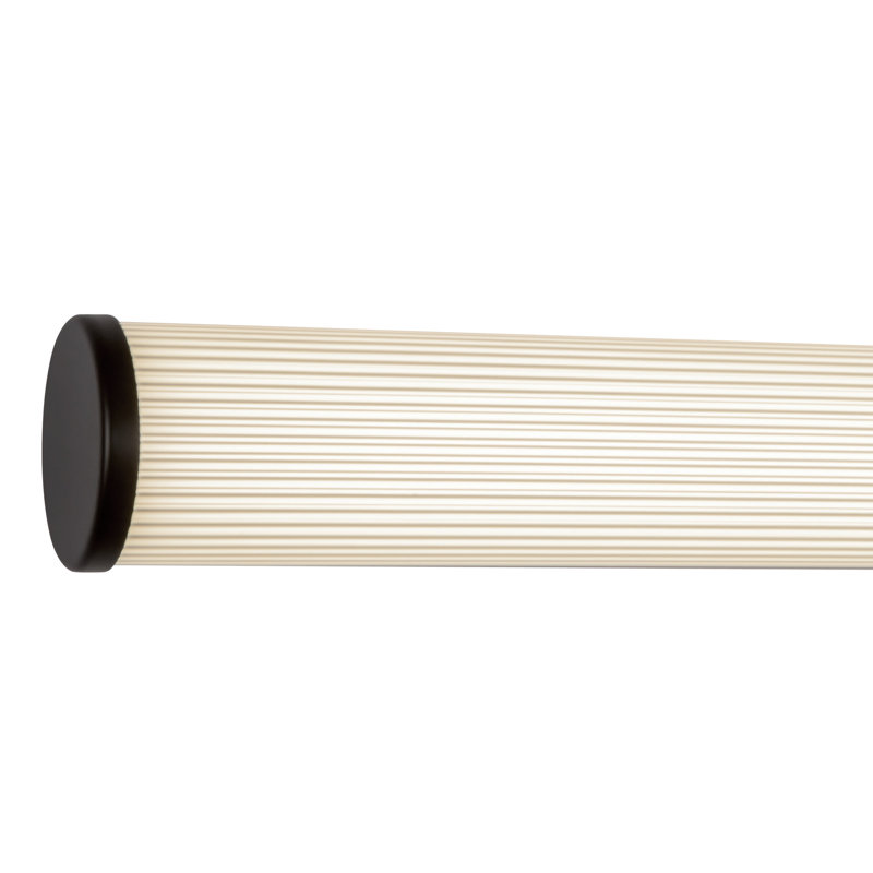 Vire 36-in Black dimmable LED Wall Sconce, Matte Black
