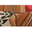 Tapis rouge / brun en laine tissé à plat à la main Prier