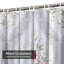 Rideau de douche imperméable à motif floral avec 12 crochets-126440493