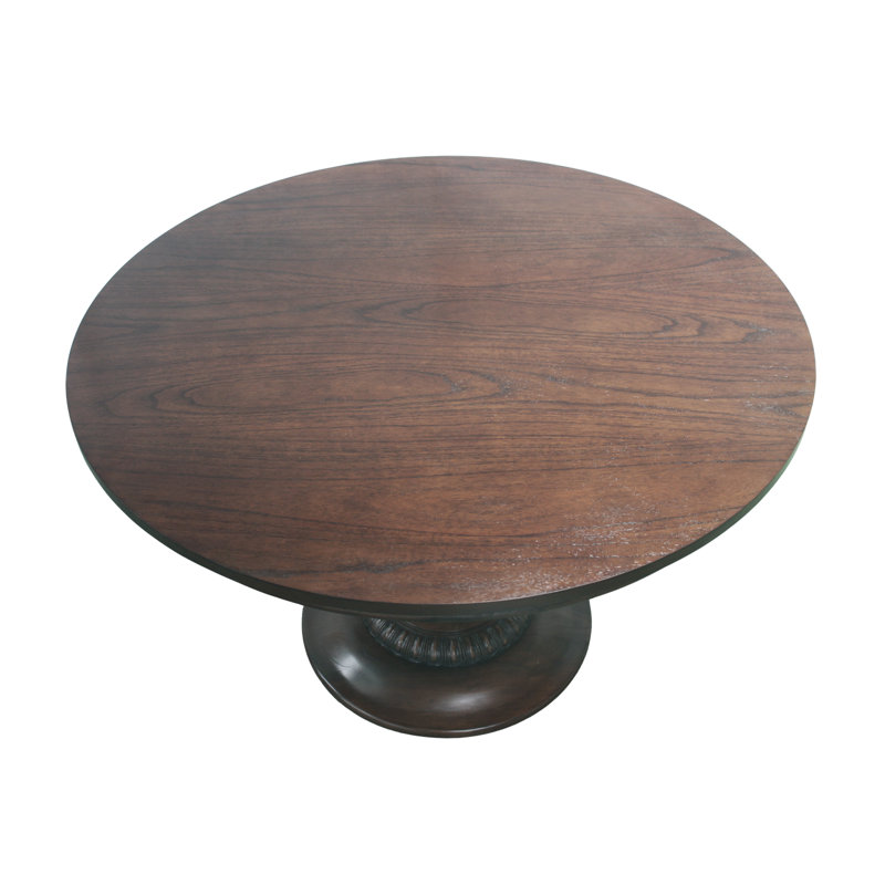 Charlotte Pedestal Table - 48" - Walnut, 30"H x 48"L x 48"W, Walnut