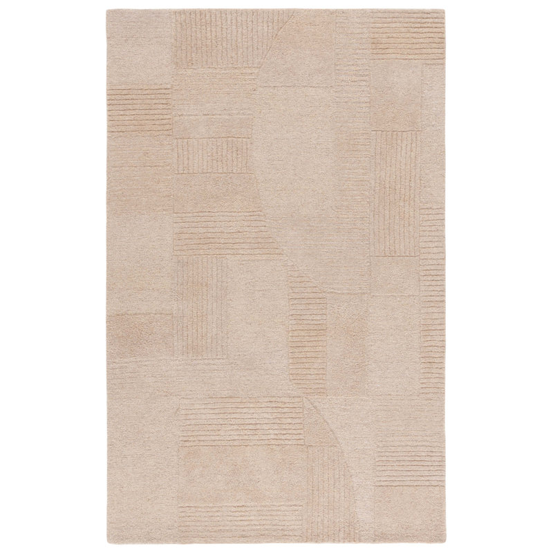 Tapis abstrait touffeté à la main Harvest 401 Harvest, Rectangle 4pi x 6 pi