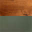 Table basse 48 po. Aucun assemblage requis. Finition vert sauge et bois fruitier.-1051236720