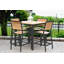 SoHo 36" Square Teak Aluminum Outdoor Counter Height Table-336427523