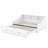 Twin to King Size Daybed with Storage Drawers, Bookcases & Built-In USB Charging Station,White-118661844