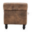 Banc de rangement rembourré en tissu. 55,12 pouces. Pour le salon et la chambre à coucher. Super pratique avec beaucoup de rangement. Bouton. Résiste à 275 lb Textiles variés. Rivets en métal. Traction. Pieds noirs. Mousse