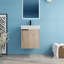 Ensemble de meuble-lavabo simple 18 po avec plateau en céramique Catinia