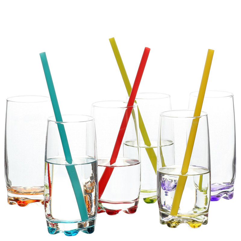 Verres arc-en-ciel colorés 6 pièces Adora