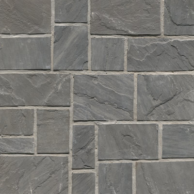 Stonecrest Terrabrook Random Sized Natural Sandstone Square and Rectangle Loose Veneer Ledgestone (Minimum 100 Square Feet)