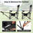 Camping Lounge Chair w/Detachable Footrest 4-position Backrest Carrying Bag