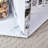 Hexagonal MDF Coffee Table, Characteristic Pattern Stickers, Multi-Hole Design To Give More Storage Space