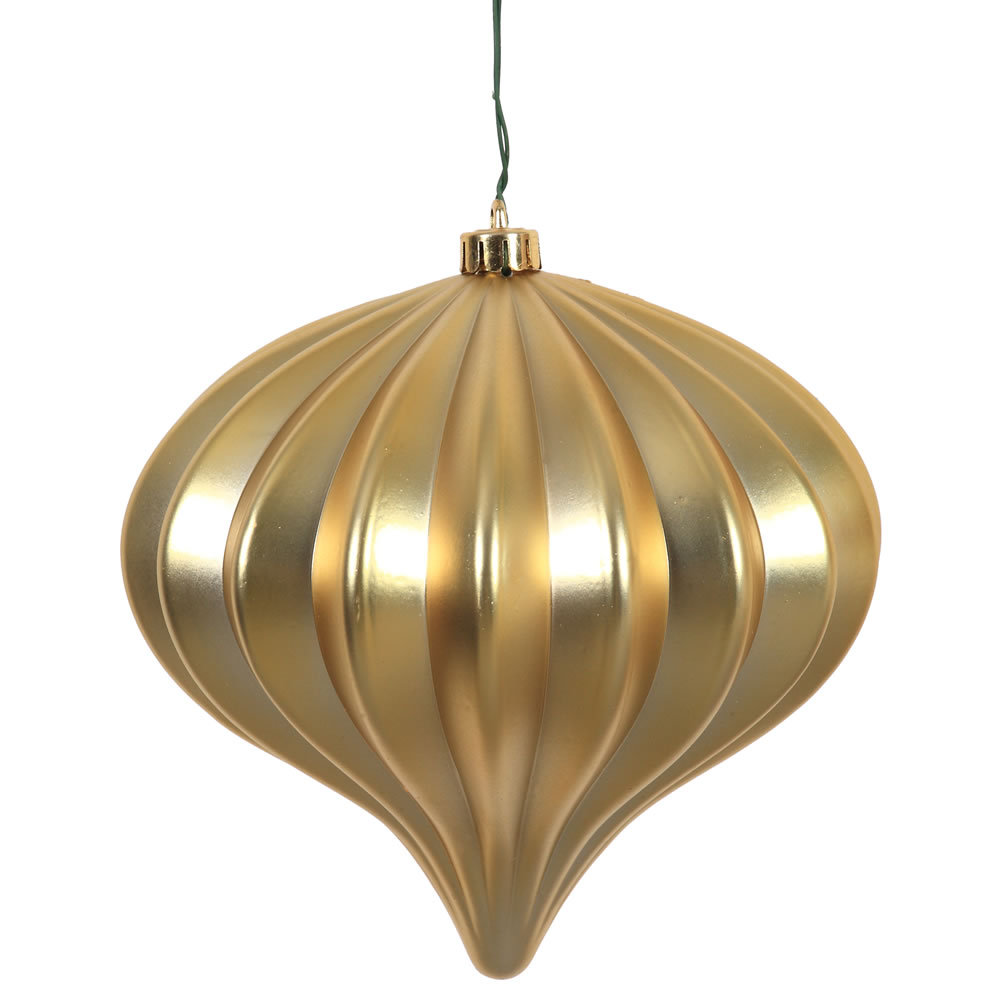 5.7" Onion Christmas Ornament UV, Gold