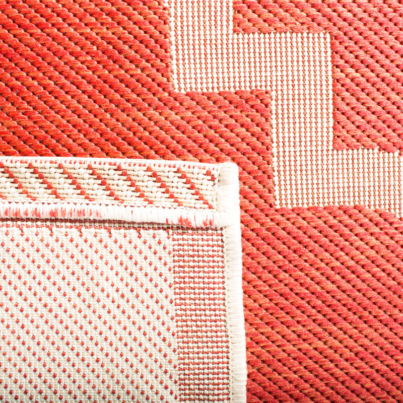 Herefordshire Performance Geometric Indoor/Outdoor Area Rug, Runner 2'3" x 6'7"