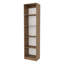 Bibliothèque en chêne naturel et blanc à 5 tablettes avec rangement ouvert-963930279-963930275