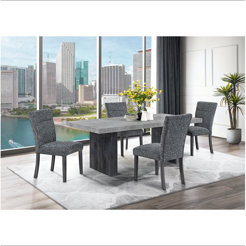 SUSAN GREY DINING TABLE