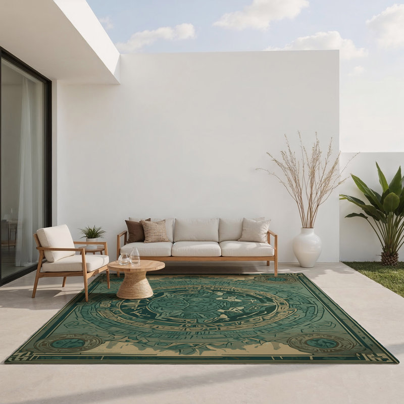 Tapis intérieur et extérieur Triforce Trail, Rectangle 1 pi 6 po x 2 pi 6 po