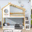 Lit superposé simple au-dessus de simple avec rangement et garde-corps Blakley Stairway-976402520