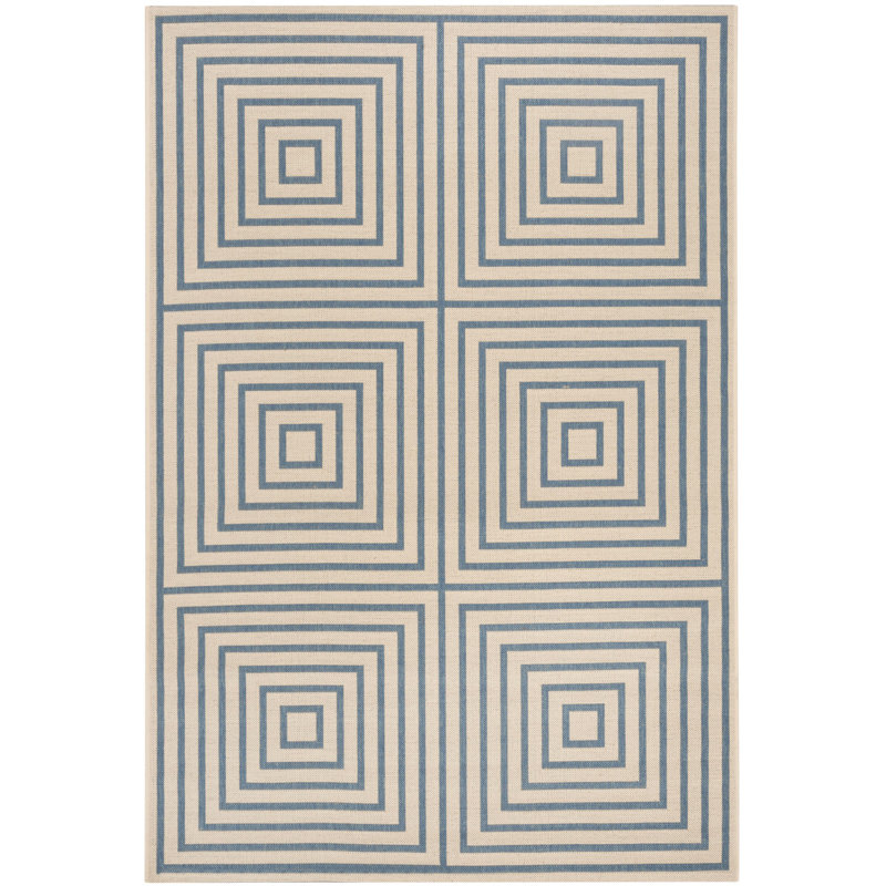 Kelli 100 Performance Geometric Indoor/Outdoor Area Rug, Rectangle 5'3" X 7'6"