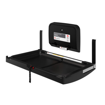  Foundations Elements Horizontal Wall Mounted Baby Changing Station & Liner Dispenser - Black