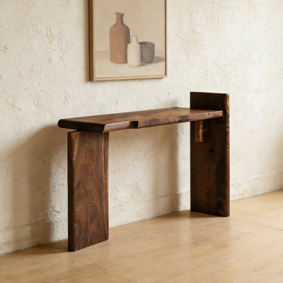 Console moderne en bois massif minimaliste