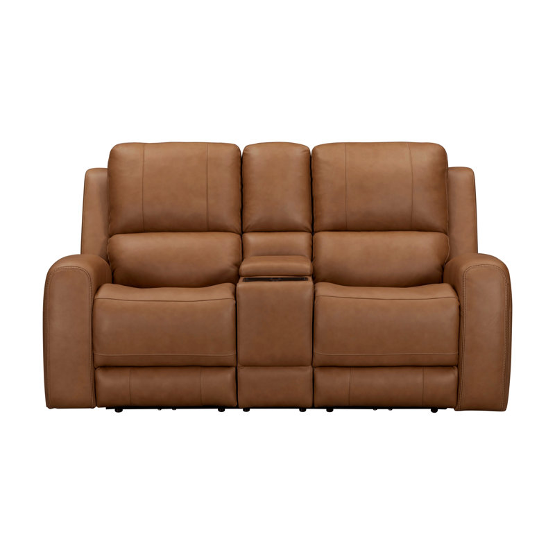 Causeuse à console inclinable électrique Abarca Zero Gravity P3, Lyrique caramel