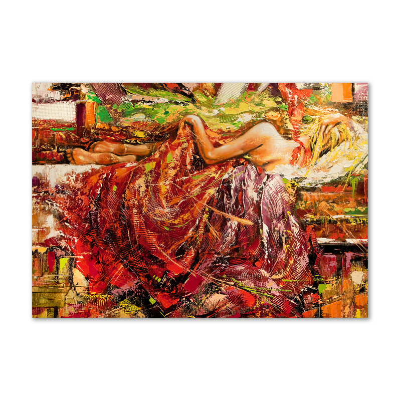 Sleeping Woman - Wrapped Canvas Print