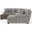 Livingston - Canapé modulaire 3 pièces avec sièges confortables, 9 coussins décoratifs inclus et 1 repose-pieds cocktail 45 po inclus-99403309