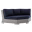 Ensemble de canapé modulaire d'extérieur en rotin 5 pièces Conway Sunbrella-1920102032