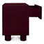 Table de chevet Moris Jolene - rouge foncé