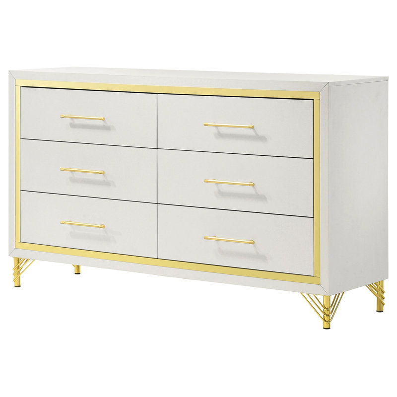 Commode de chambre à 6 tiroirs Chesney
