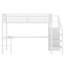 Lit mezzanine simple TG en métal avec bureau, port USB, armoire, tablette réglable, mezzanine haute pour enfants, adolescents, adultes