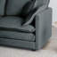 Fauteuil club en chenille moderne - lecture élégante et confortable avec coussin gris respirant