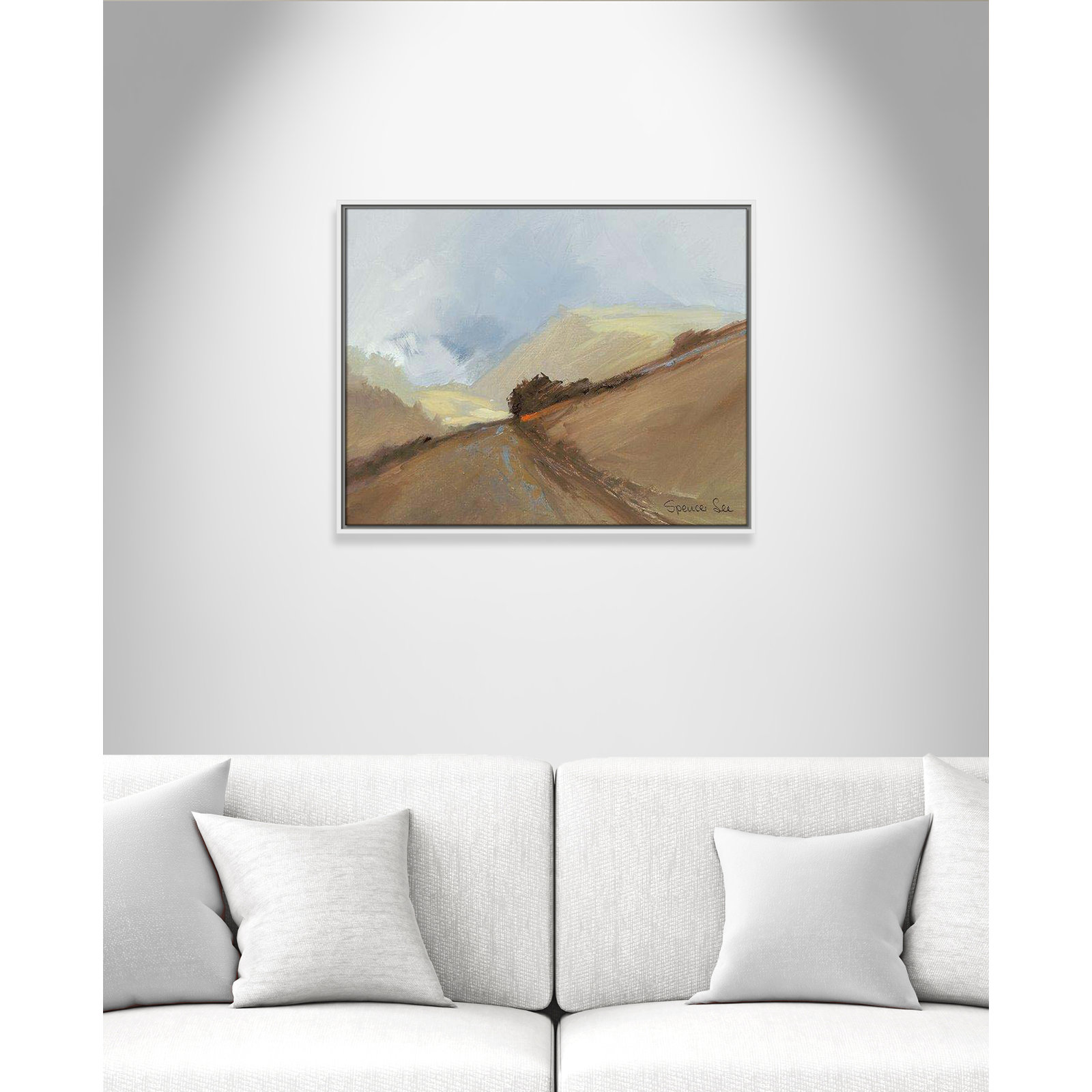 Heaven And Earth II by Spencer Lee, 23.5'' H x 29.5'' W x 2'' D, White Framed