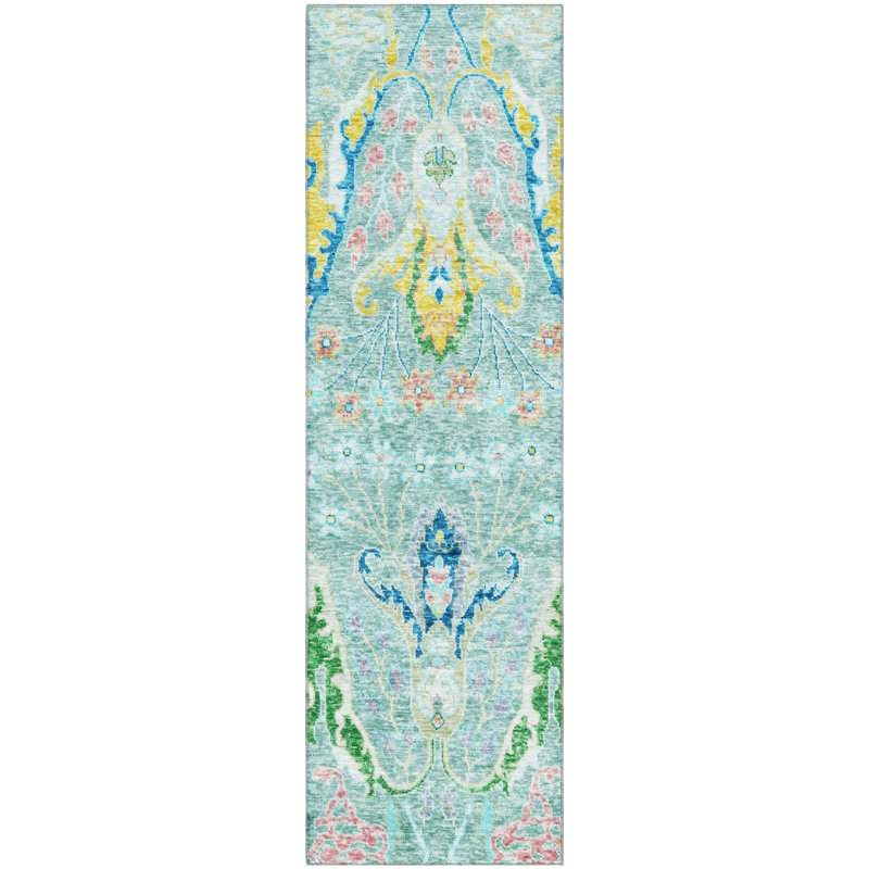 Premium Machine Washable Alaina AMF1932 Modern Rug, Runner 2'3" x 7'6"