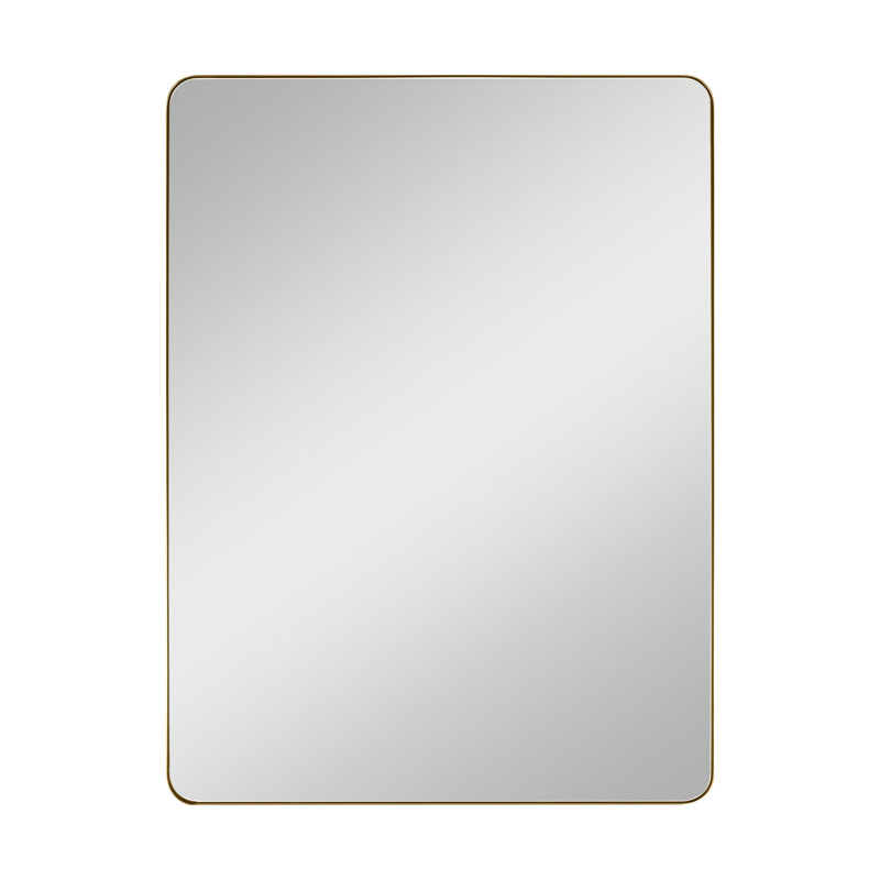 Grand miroir rectangulaire Planer de Génération Lighting , 48 po x 36 po, Or