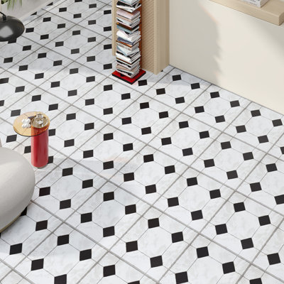10Pcs Self-adhesive PVC Flooring Tiles Set