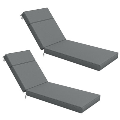 Wynee Outdoor 4'' Chaise Lounge Cushion