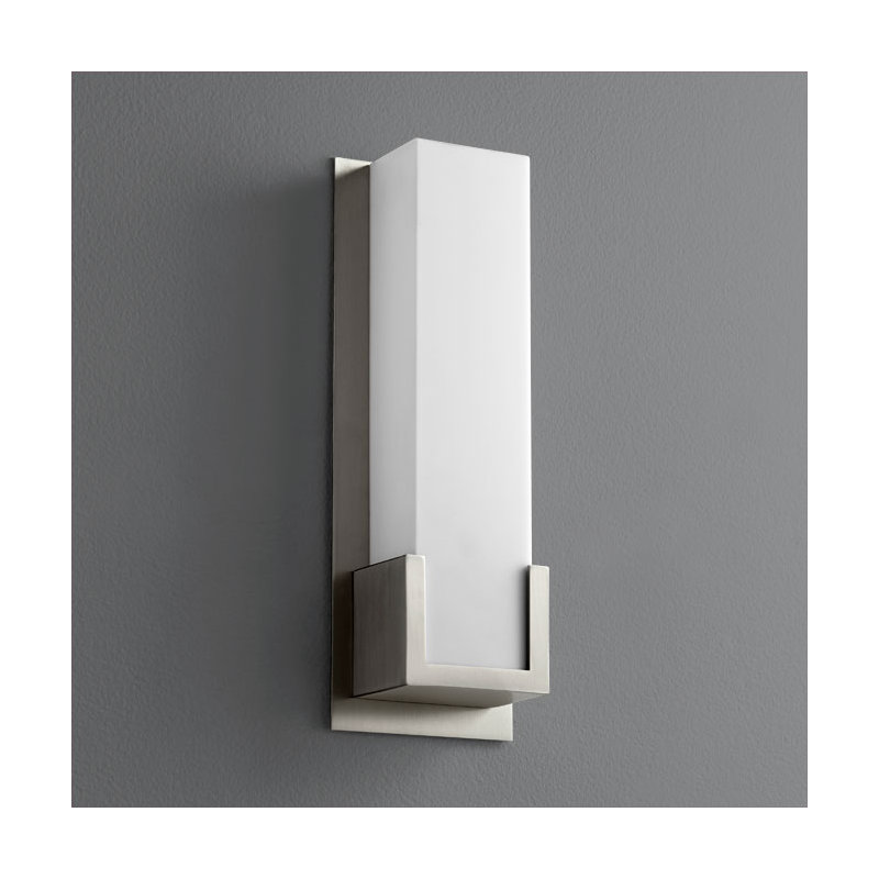 Plafonnier encastré 1 lumière del courtney, Nickel satiné