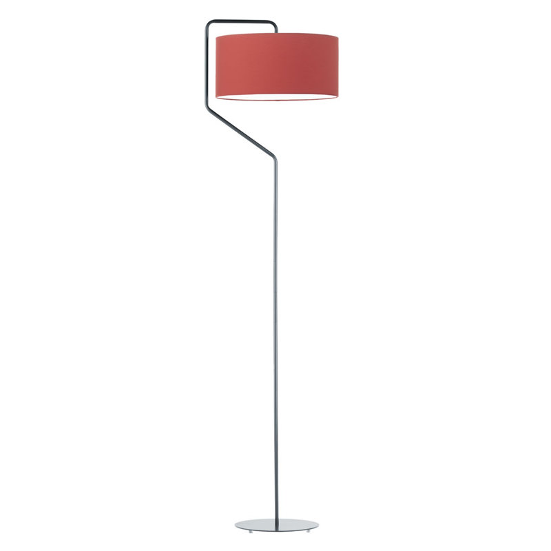 Eleanore 156cm Traditional Floor Lamp, Red
