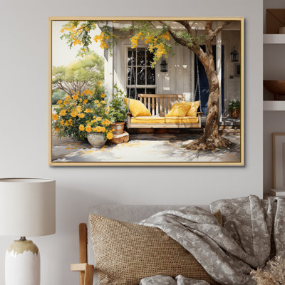 Maryorie Farmhouse Yellow Country Comfort III - Farm Wall Art