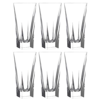 Highball - Glass - Set Of 6 - Hiball Glasses - Crystal Glass - Beautifully Designed - Drinking Tumblers - For Water , Juice , Wine , Beer And Cocktail -  Everly Quinn, 0D707B9285464042A859A2C70651B5E4