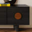 Solid Wood TV Stand with Cabinets, Drawers-1877011988