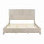Base de lit en bois massif, lit plateforme très grand avec tête de lit, tête de lit haute en bois naturel, aucun sommier nécessaire