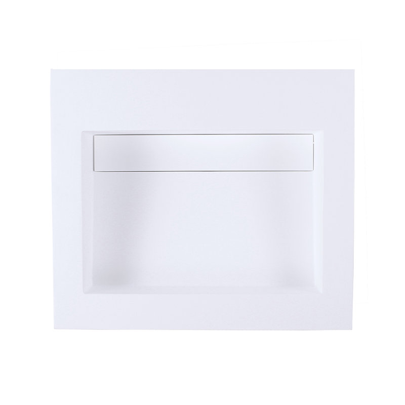Kubista 24'' W Single Vanity Top, 0 Hole, Matte White