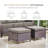 6-Piece Outdoor Wicker Sofa Conversation Set With Swivel Rockers And Fire Pit-821417647-821417640