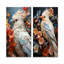 Bird Feathery Symphony - ensemble de 2 pièces d'art mural-102573433-102573435