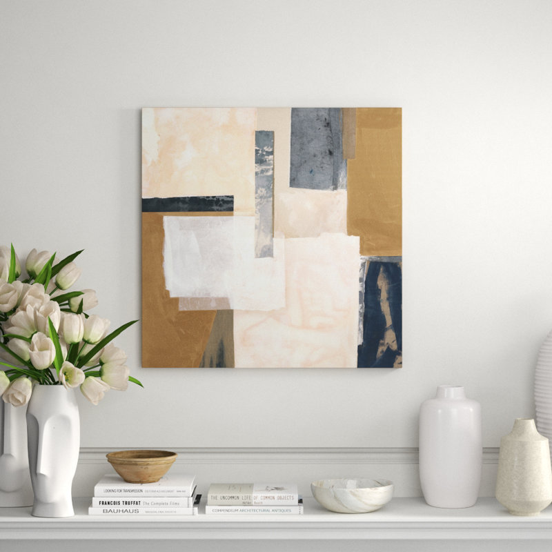 Collection Of Memories Painting by Barclay Butera, 50" H x 50" W, Hand Embellishment Texture