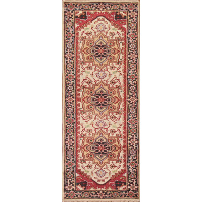 Tapis de couloir oriental ivoire 3x8