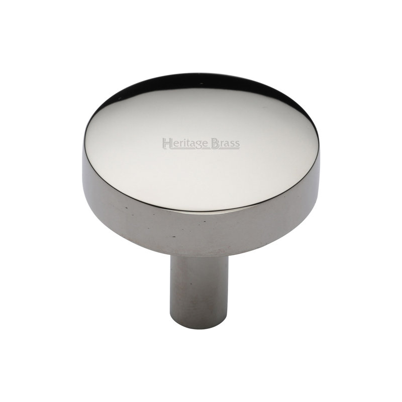 Heritage Brass Heritage Cabinet Knob Tayo Design, Polished Nickel, 3.2cm H x 3.2cm W x 3.2cm D