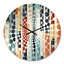 Green Green Chic Chic Striped Patterns - Horloge murale rayée-101235367
