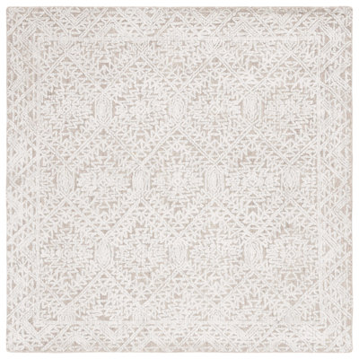 Valor Hand Tufted Wool/Viscose/Cotton Southwestern Rug in Beige